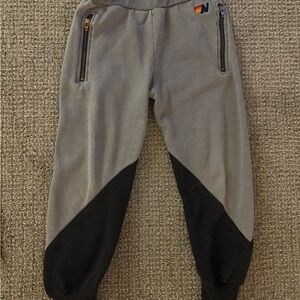 Kids Gray and Black Joggers